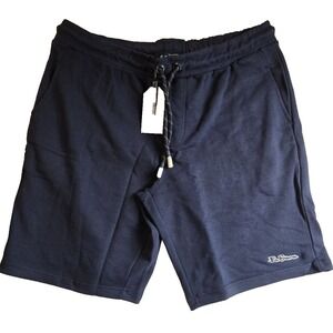 Ben Sherman Shorts Mens 2XL Navy Blue Sweat Gym Drawstring Elastic Waist Pockets